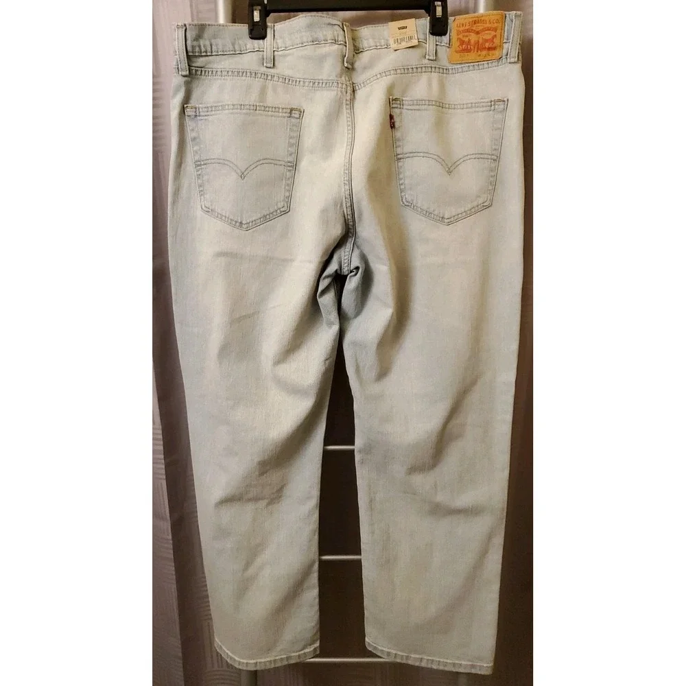 NWT Levis 541 Big & Tall Athletic Taper Distressed Mens Jeans 40X30 Light Denim